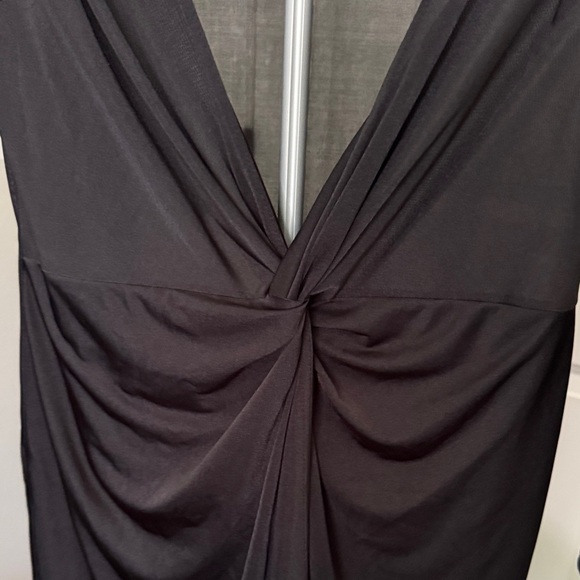 Boohoo Chic Black Deep V Long Sleeve Dress - Picture 3 of 10